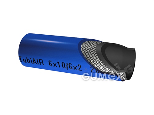 TUBI AIR, 6/12mm, 16bar, PVC/PVC, -5°C/+60°C, blau, 
